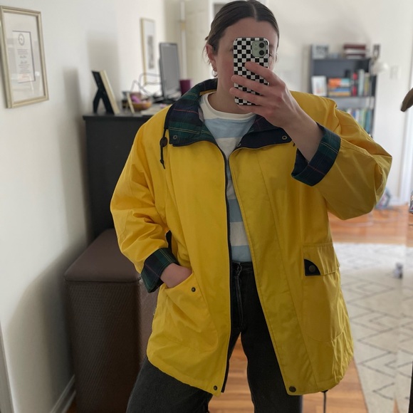 Vintage Mulberry Street Yellow and Plaid Spring Jacket - Picture 2 of 8